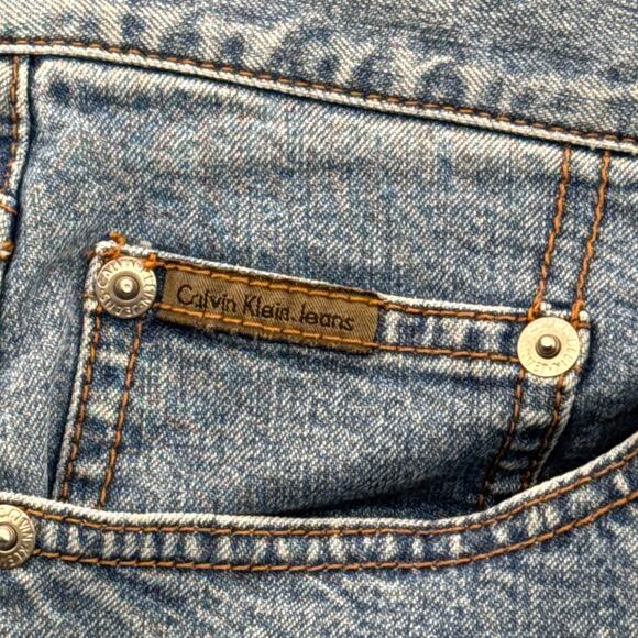 Calvin Klein Vintage 90s Bootcut Denim Blue Jeans Women 14 - Picture 5 of 9
